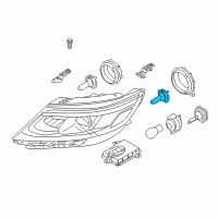 OEM Hyundai Elantra Coupe Bulb Diagram - 18649-55009-S
