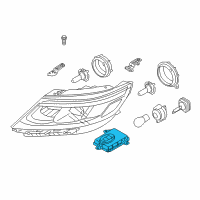 OEM 2015 Kia Sorento Ballast Assembly-Headlamp Diagram - 921901U500