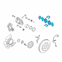 OEM 2016 Kia Cadenza Pad Kit-Front Disc BRAK Diagram - 581013RA60