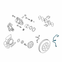 OEM Kia Sensor Assembly-Front Abs R Diagram - 598303R750