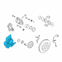 OEM 2014 Kia Optima Front Brake Disc Dust Cover Left Diagram - 517552T950