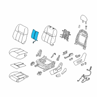 OEM Nissan Rogue Heater Unit-Front Seat Back Diagram - 87635-4BH1A