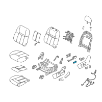 OEM Nissan Switch Assembly-Front Seat, LH Diagram - 87066-4BB3A