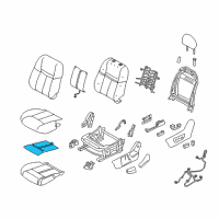 OEM Nissan Heater Unit-Front Seat Cushion Diagram - 87335-9TG0C