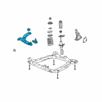 OEM 2008 Chevrolet HHR Lower Control Arm Diagram - 15787555