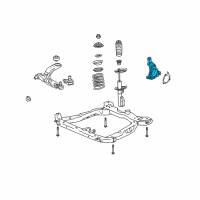 OEM 2010 Chevrolet HHR Steering Knuckle Diagram - 25923942