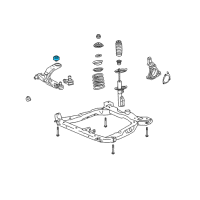 OEM 2011 Chevrolet HHR Lower Control Arm Rear Bushing Diagram - 15232501