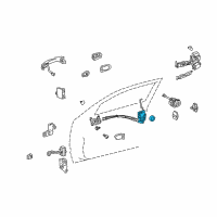 OEM 2008 Lexus GS460 Front Door Lock Assembly W/Motor, Left Diagram - 69040-30A40