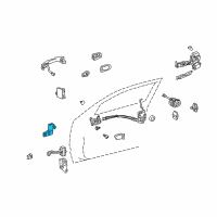 OEM 2008 Lexus GS460 Hinge Assy, Front Door, Upper RH Diagram - 68710-30190