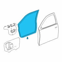 OEM 2001 Toyota Avalon Door Weatherstrip Diagram - 67862-AC020