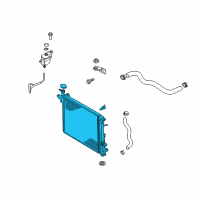 OEM 2020 Kia Sorento Radiator Assembly Diagram - 25310C6870