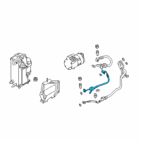 OEM BMW 540i Pressure Hose, Compressor-Condenser Diagram - 64-53-9-321-595
