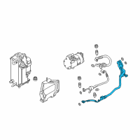 OEM 2022 BMW 740i xDrive Refrigerant Line, Double Pipe Diagram - 64-53-9-324-796