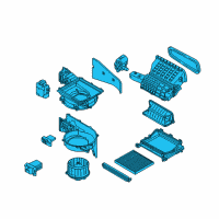 OEM 2019 Kia Sedona Blower Unit Diagram - 97100A9000