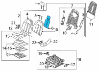 OEM Kia K5 Heater-Front Seat Ba Diagram - 88370L3010