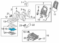 OEM Kia K5 Heater-Front Seat Cu Diagram - 88170L3000