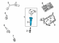 OEM Cadillac CT6 Spark Plug Diagram - 55504354