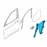 OEM 2021 BMW X1 Front Left Window Regulator Diagram - 51-33-7-434-785