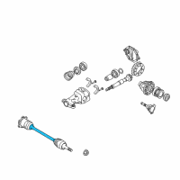 OEM 2009 Nissan 370Z Shaft-Rear Drive, RH Diagram - 39704-1EA0A