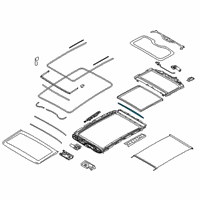 OEM 2020 BMW X6 Seal, Drip Moulding Diagram - 54-10-7-493-149