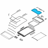 OEM BMW Drive Panorama Glass Roof Diagram - 67-61-7-424-804