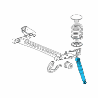 OEM Pontiac G5 Shock Diagram - 22696400