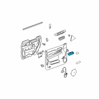 OEM 2007 Cadillac Escalade EXT Handle Asm-Front Side Door Inside *Vy Light Cashme Diagram - 15920708