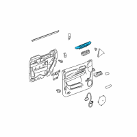 OEM 2011 Cadillac Escalade ESV Switch Bezel Diagram - 20922545