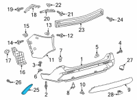 OEM 2022 Toyota Corolla Cross Reflector Diagram - 81910-0A060