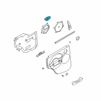 OEM Chevrolet Aveo5 Cover Asm, Power Window Switch Opening Diagram - 96425447