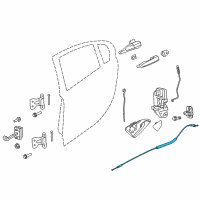 OEM 2016 Chevrolet SS Lock Cable Diagram - 92254123