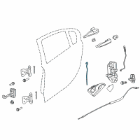 OEM 2015 Chevrolet Caprice Lock Rod Diagram - 92254120