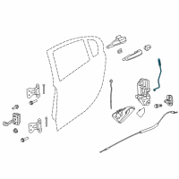 OEM 2017 Chevrolet SS Lock Rod Diagram - 92254111