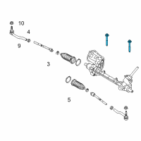 OEM 2016 Lincoln MKZ Steering Gear Mount Bolt Diagram - -W713478-S439