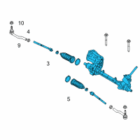 OEM 2018 Ford Fusion Steering Gear Diagram - KG9Z3504G