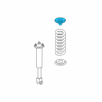 OEM 2007 Cadillac SRX Spring Upper Insulator Diagram - 20765234