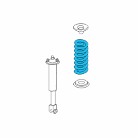 OEM 2009 Cadillac CTS Rear Spring Diagram - 25798541