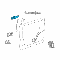 OEM 2009 Chrysler Aspen Handle-Front Door Exterior Diagram - 1EH591KGAA