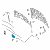 OEM 2014 Ford Taurus Latch Diagram - AG1Z-16700-A