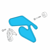 OEM 2015 Chevrolet Caprice Serpentine Belt Diagram - 92252907