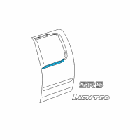 OEM Toyota Belt Weatherstrip Diagram - 75740-0C022