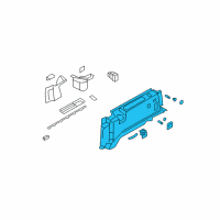 OEM 2015 Ford Expedition Quarter Trim Panel Diagram - CL1Z-4031012-AA