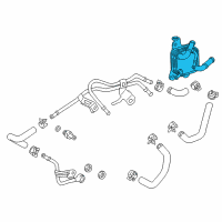 OEM 2020 Toyota RAV4 Oil Cooler Diagram - 33493-33061