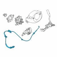 OEM 2018 Nissan Titan Control Cable Assembly Diagram - 34935-EZ00A