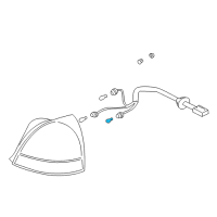 OEM Kia Sportage Bulb Diagram - 1864227007N