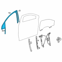 OEM 2021 Buick Enclave Run Weatherstrip Diagram - 84832718