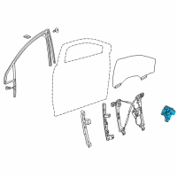 OEM 2017 GMC Acadia Window Motor Diagram - 23100248