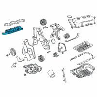 OEM Chrysler LHS Engine Intake Manifold Lower Diagram - 5017188AA