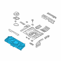 OEM 2011 Nissan Juke Floor Re Front Diagram - G4512-1KMMA