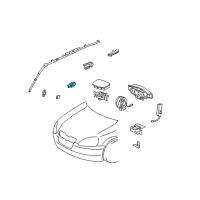 OEM Scion xA Side Sensor Diagram - 89831-0W010